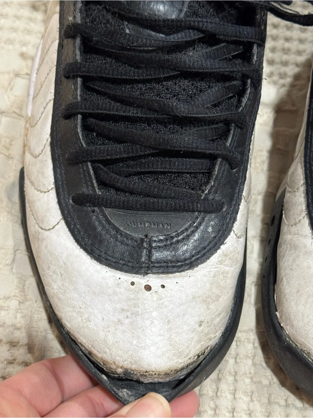 JORDAN Jumpman Pro Black, White & Red High-Top Sneakers